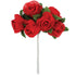 25mm Satin-Organza Rose with Leaves (available in 4 colours)